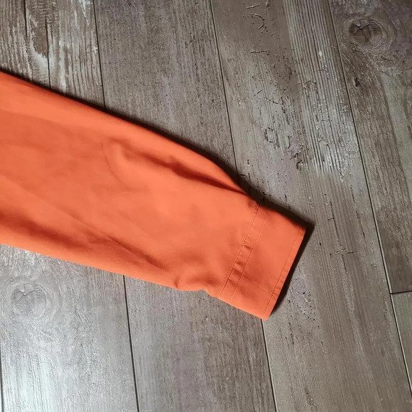 Chaps Orange 2 Pocket Buttondown Women's Blouse Size Medium NWOT - Picture 7 of 15